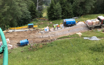 Mikropfähle im steilen Gelände