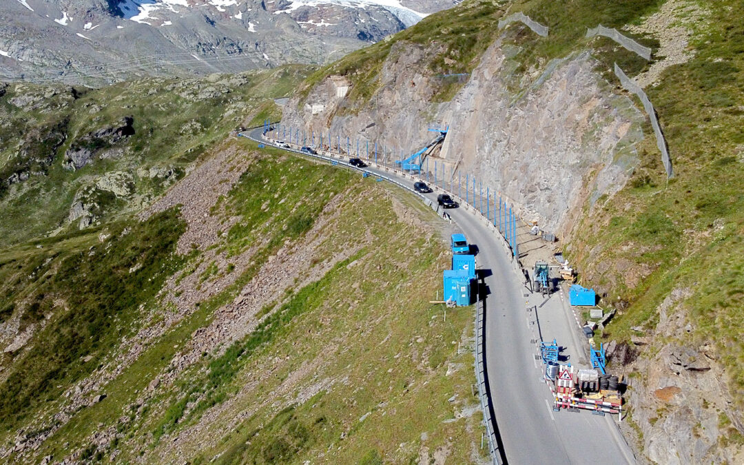 Effiziente Felssicherung am Berninapass
