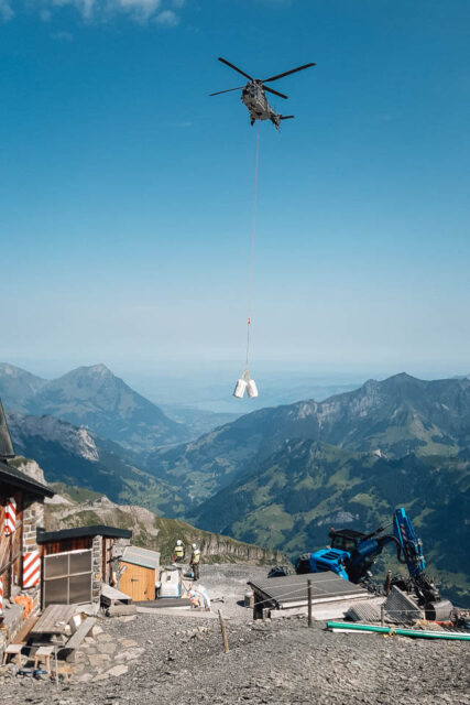 Unterstützung durch die Schweizer Luftwaffe