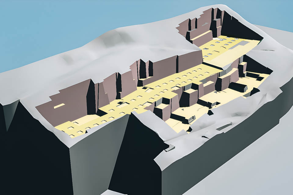 Baugrubenmodell in 3D