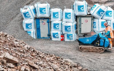 Sprengtechnische Kiesgewinnung