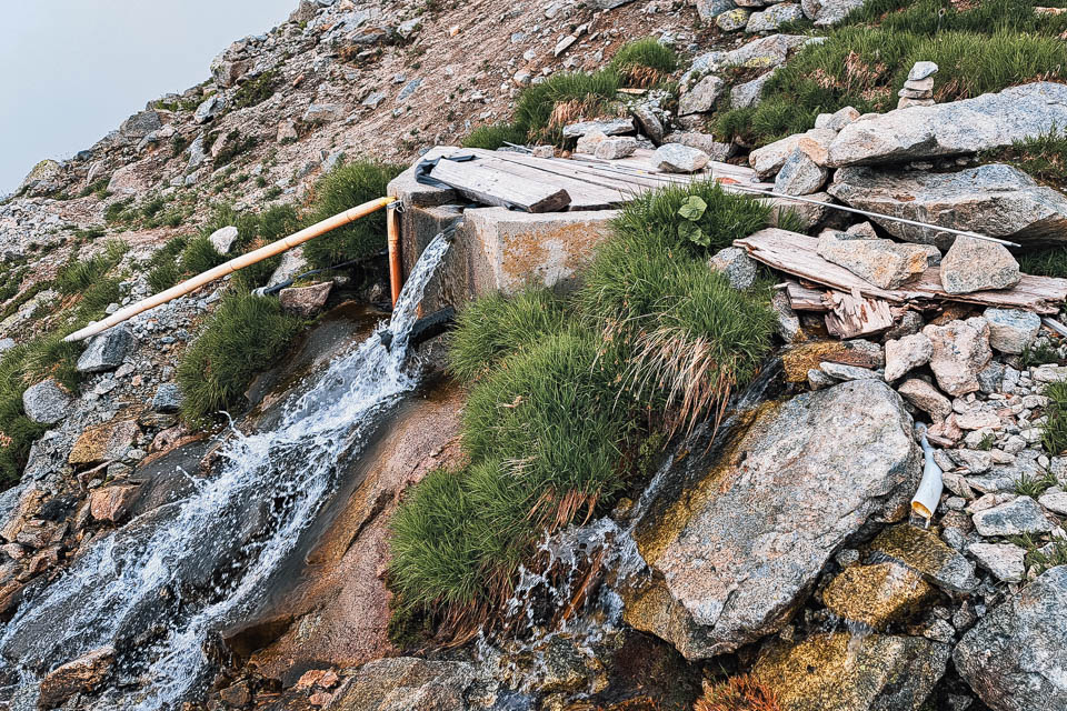 Wasserfassung vorher