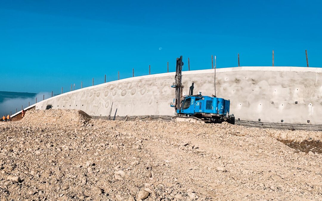 Bis 40 m hohe Grubensicherung