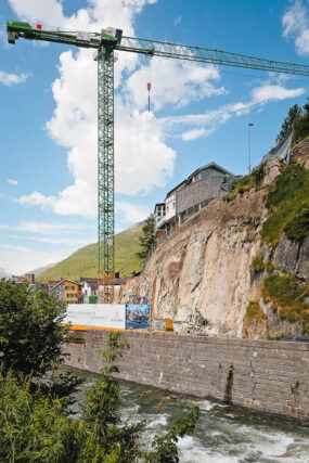Unteralpreuss entlang der Baugrube