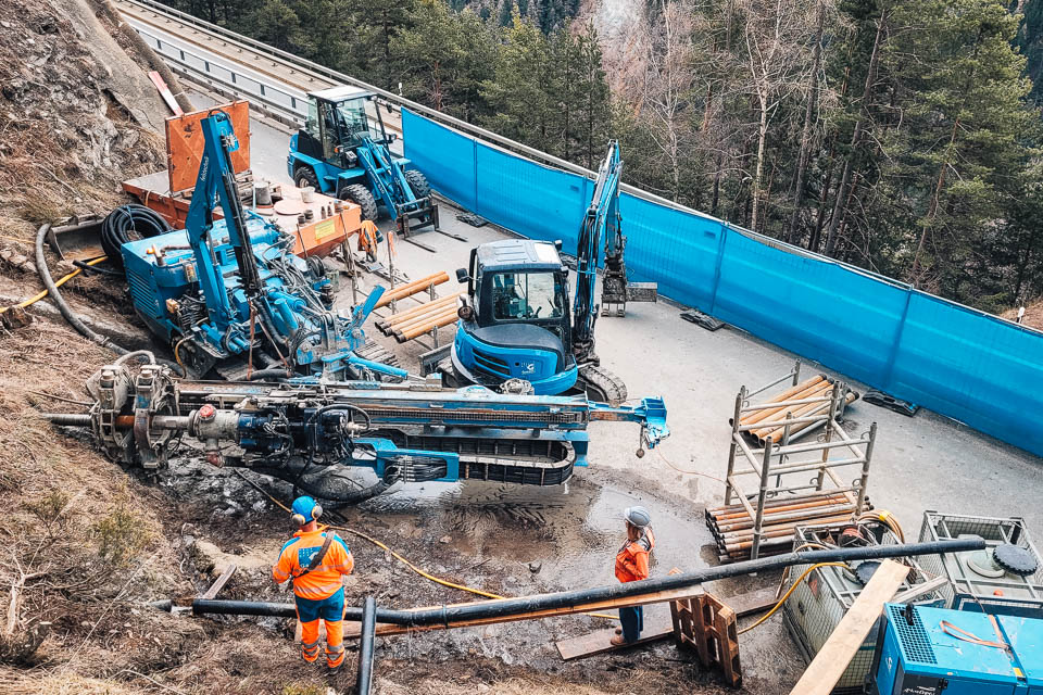Sondierbohrungen in einer Länge von bis zu 150 m