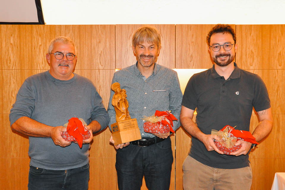 150 m Jagdgewehr: 1. Rang: Gregor Doppmann, (mitte); 2. Rang: Adrian Spichtig, (rechts); 3. Rang: Urs Wirth, (links)