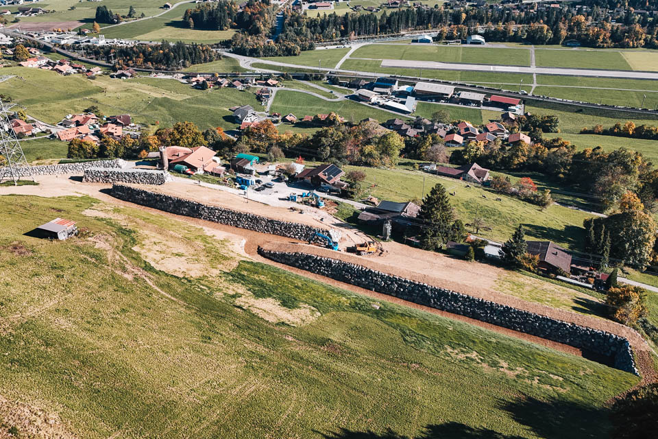 Damm 1 – 4, Blick auf Reichenbach i. K.