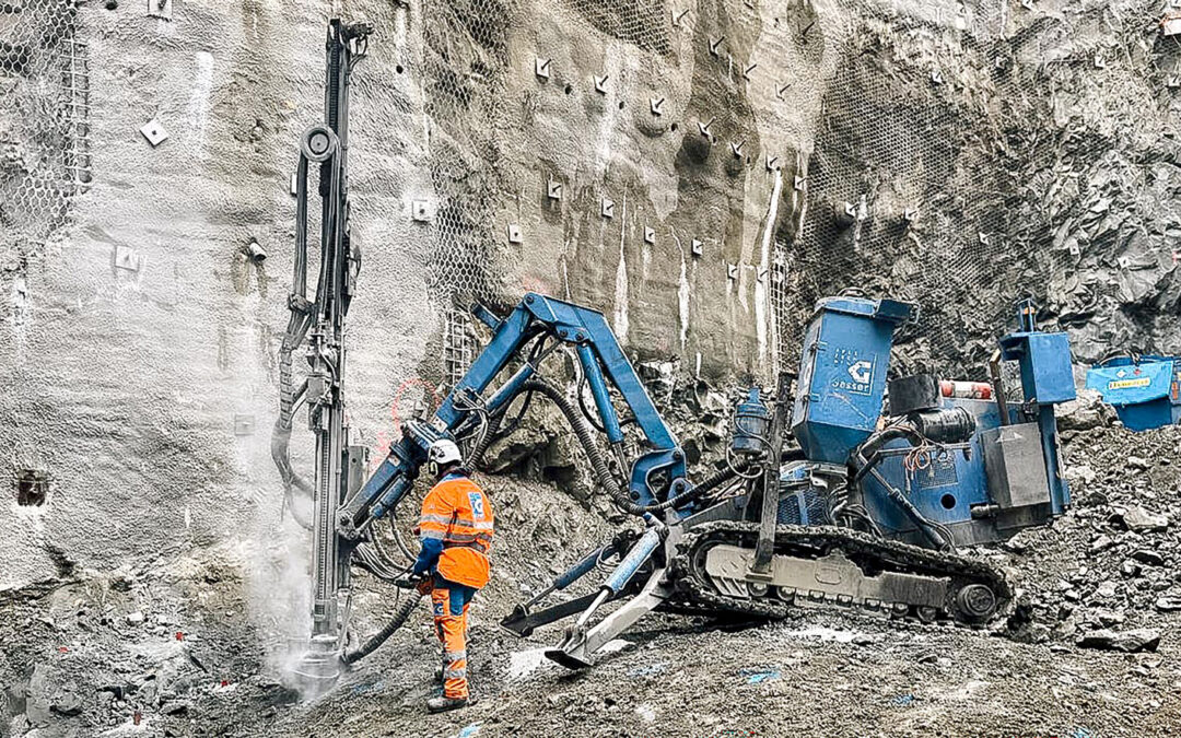 Sprengtechnischer Felsabtrag