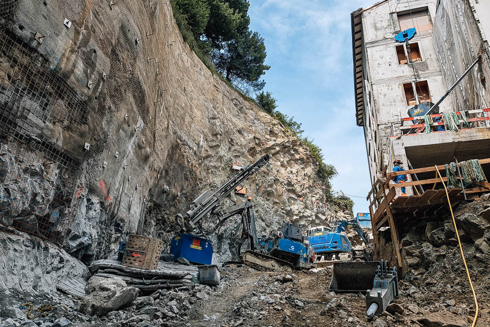 Start Unterfangungsetappen