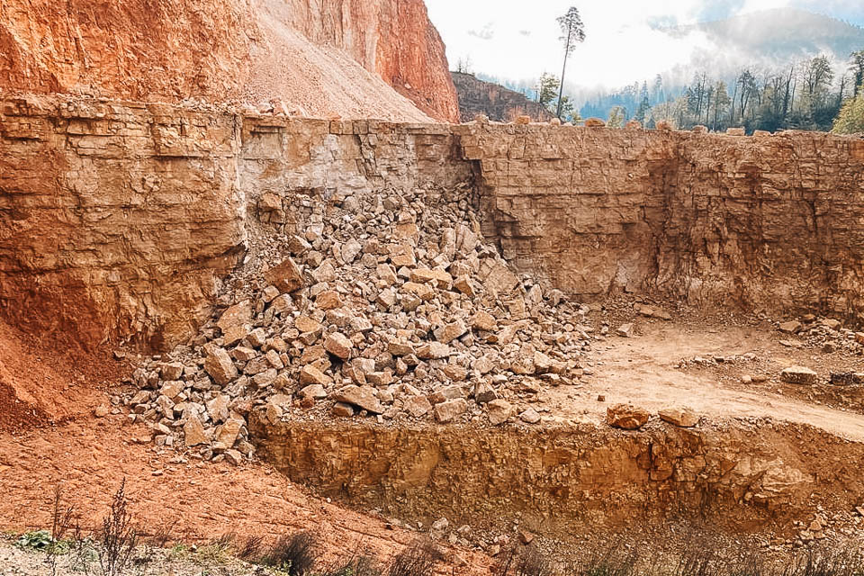 Erfolgreiche Gewinnungssprengung