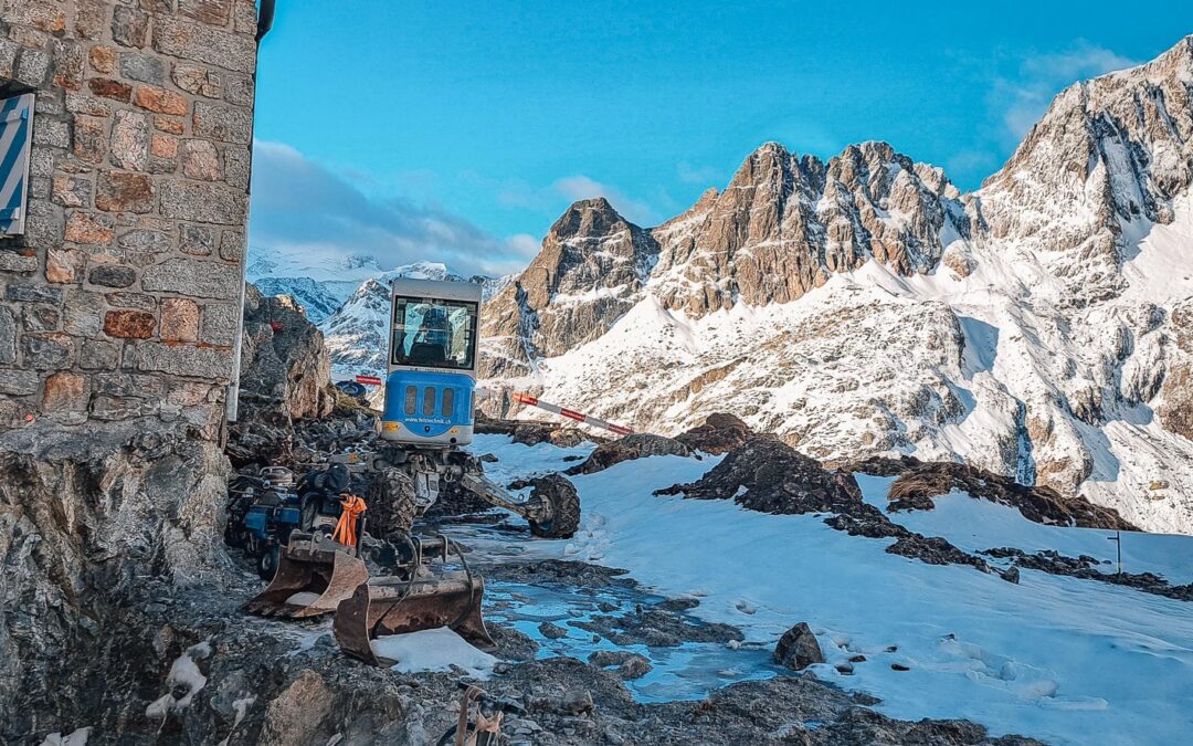 Anspruchsvolle Bauarbeiten auf 2’257 m ü. M.