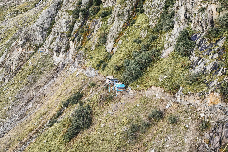 Neue Wegführung durch das steile Gelände