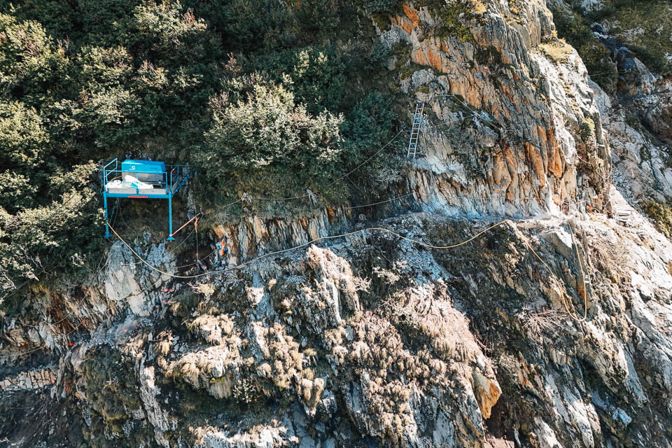 Beengte Platzverhältnisse für die Installationen