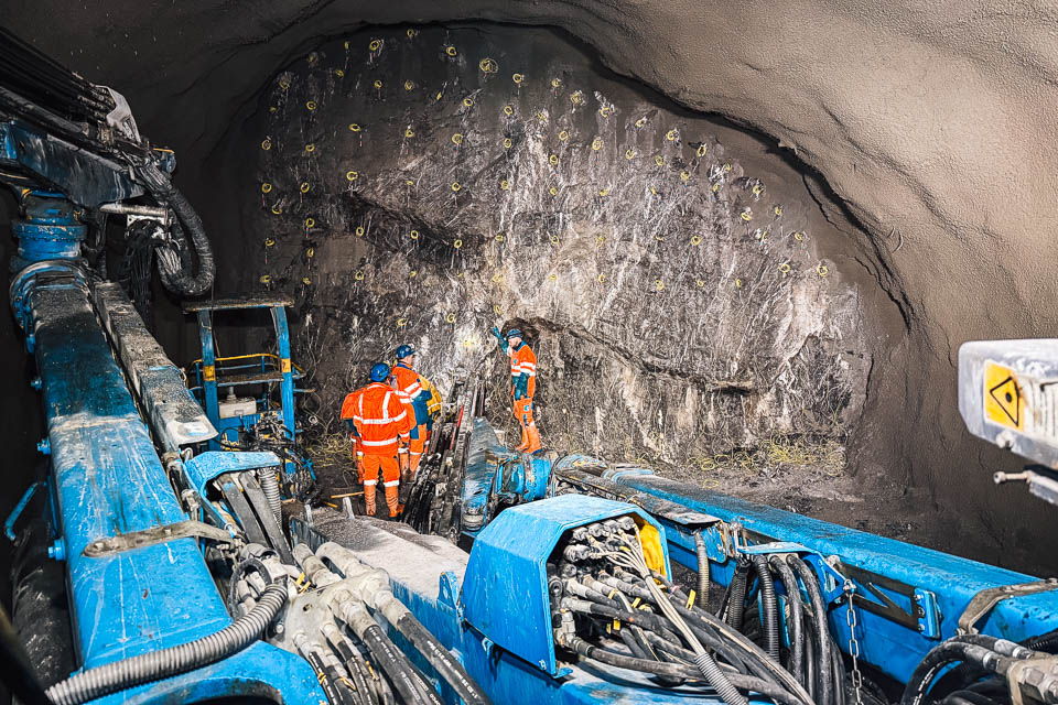 Laden eines Abschlags im Kalottenbereich