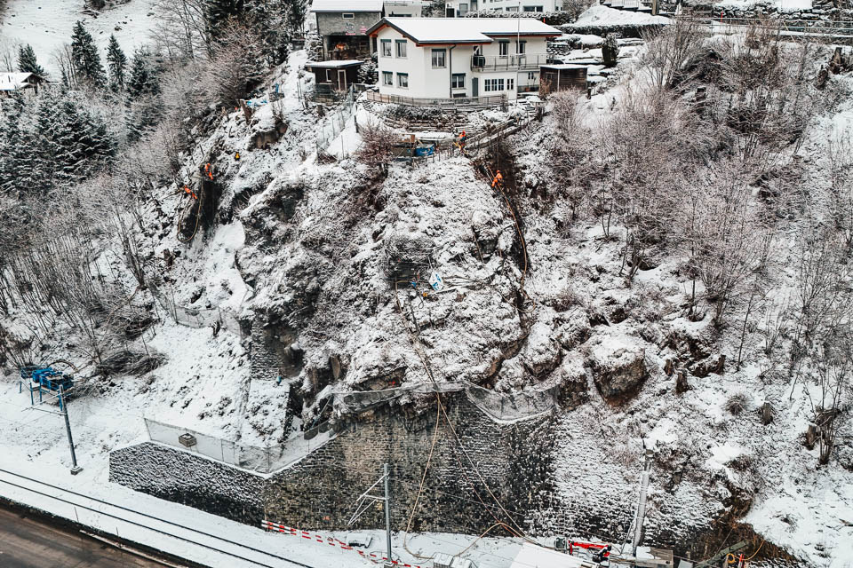 Leichtbohrlafette «Mounty» im Einsatz