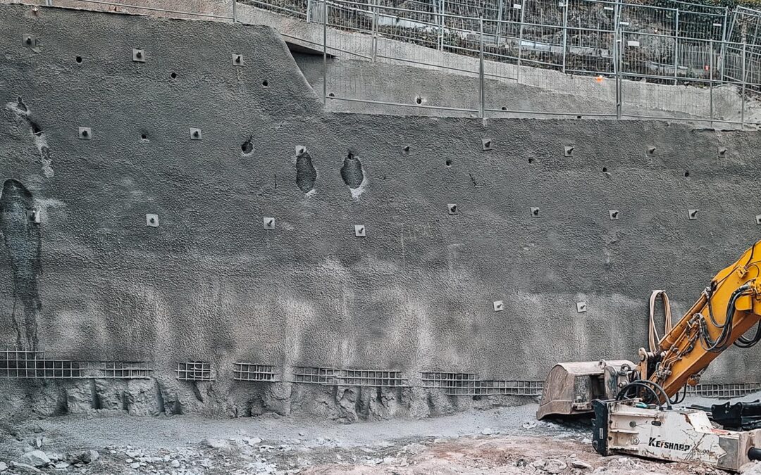 Baugrubensicherung an bester Lage