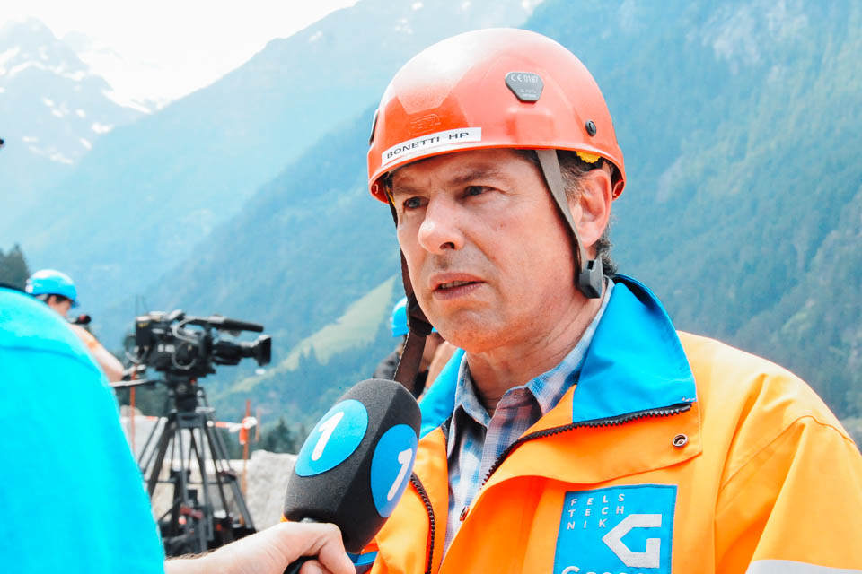 Sicherheitssprengungen Gurtnellen weckte grosses Medieninteresse