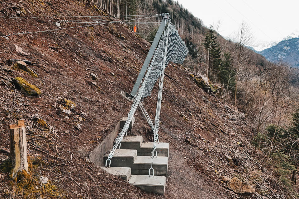 Steinschlagschutznetze